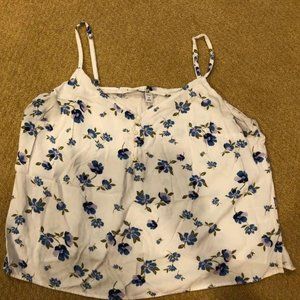 Old Navy White floral camisole